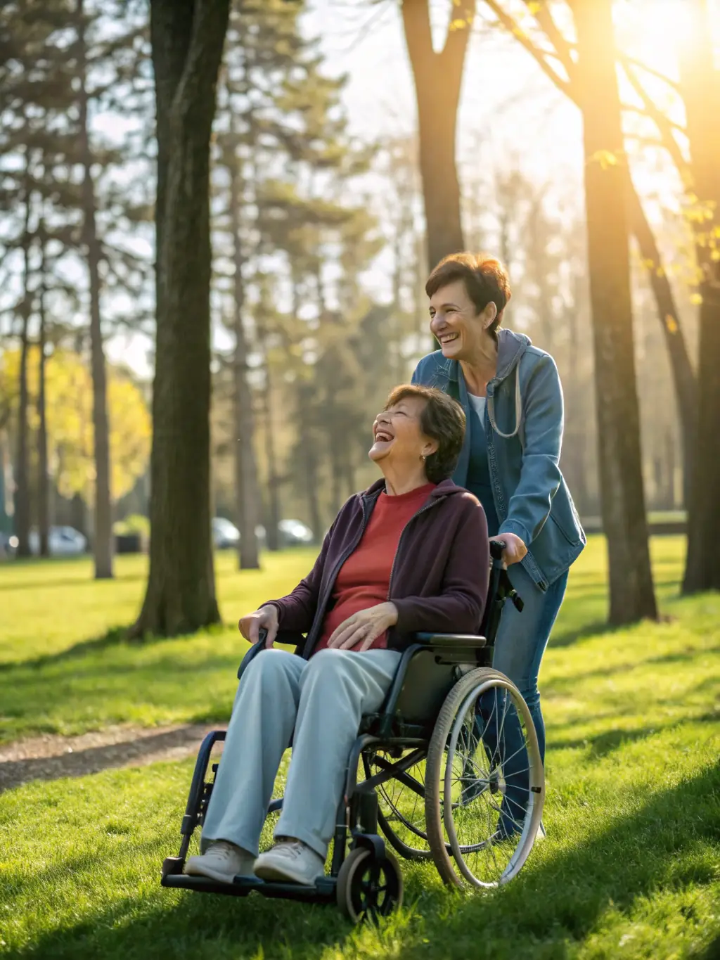 A caregiver providing free assistance to a senior in a community setting, symbolizing Pro Bono Home Care.